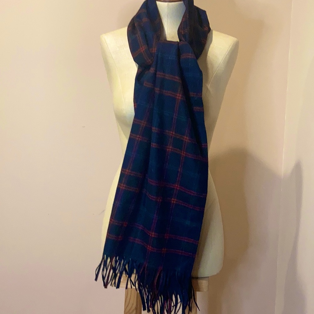 Pendleton 100% Virgin Wool Blue,red & green plaid